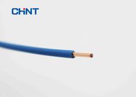 Blue Color PVC Insulated Wire , Single Core Electrical Cable Fire Resistant