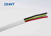 White Flat Cable wires , PVC Insulated Sheathed High quality flat cable