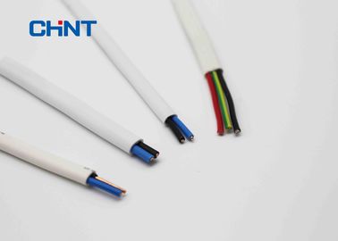 White Flat Cable wires , PVC Insulated Sheathed High quality flat cable