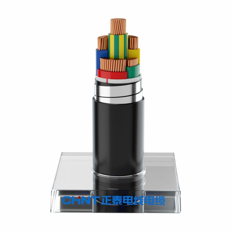 Fire Resistant Black Sheath 4 Core Copper Armoured Cable